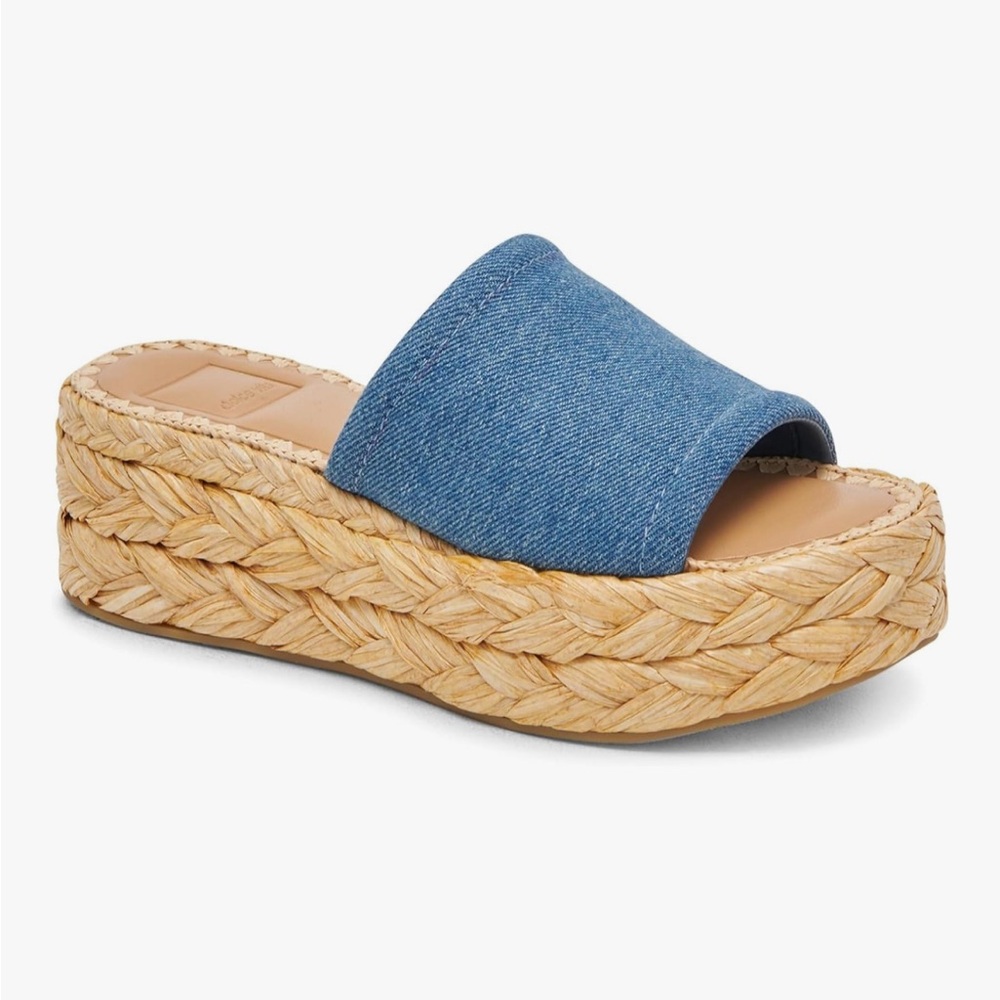 Dolce Vita Women's Blue Denim Espadrille Sandals